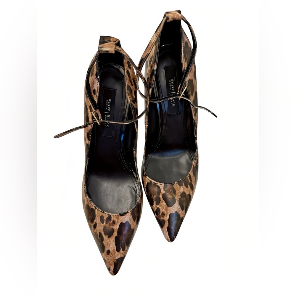 White House Black Market Sienna Leopard Animal Print Stiletto Heels W’s Size 7.5